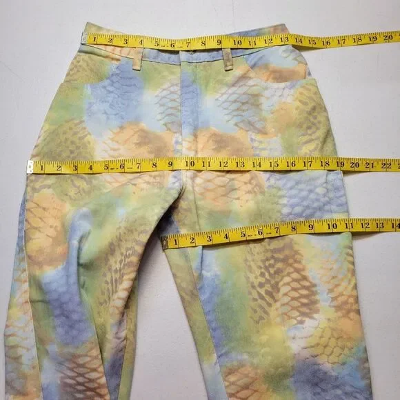 Opal Vintage Denim Abstract Snakeskin Colorful Denim Jacket & Jeans Matching Set - Picture 12 of 16